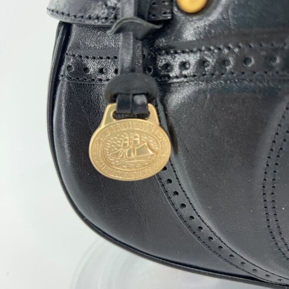 BRAHMIN Small Black Smooth Leather Shoulder Bag Purse - Picture 12 of 15